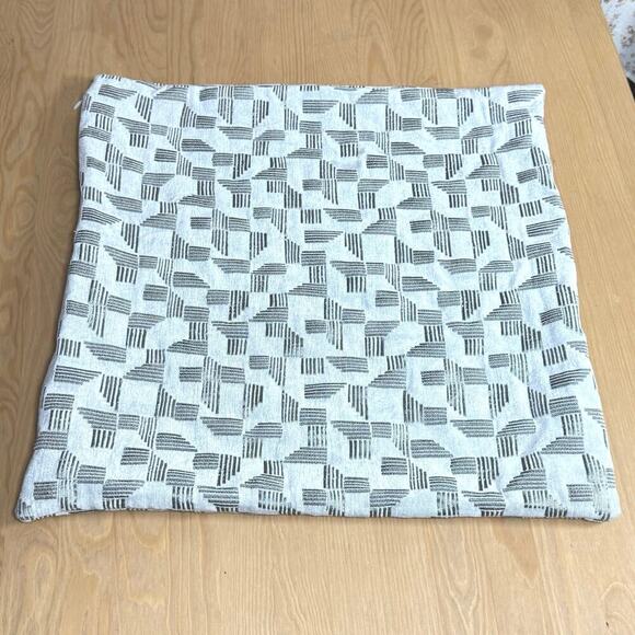 west elm Other - West Elm Cut Geo Chenille Jacquard Square Pillow Cover 18x18 Stone White